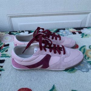 NEW!!! Ellen Degeneres Blush Pink Leather Tennis Shoes Women's 8/9